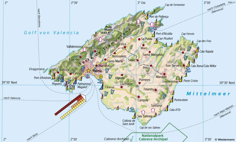 Entdecken Sie Mallorca mit der praktischen Mallorca Karte!